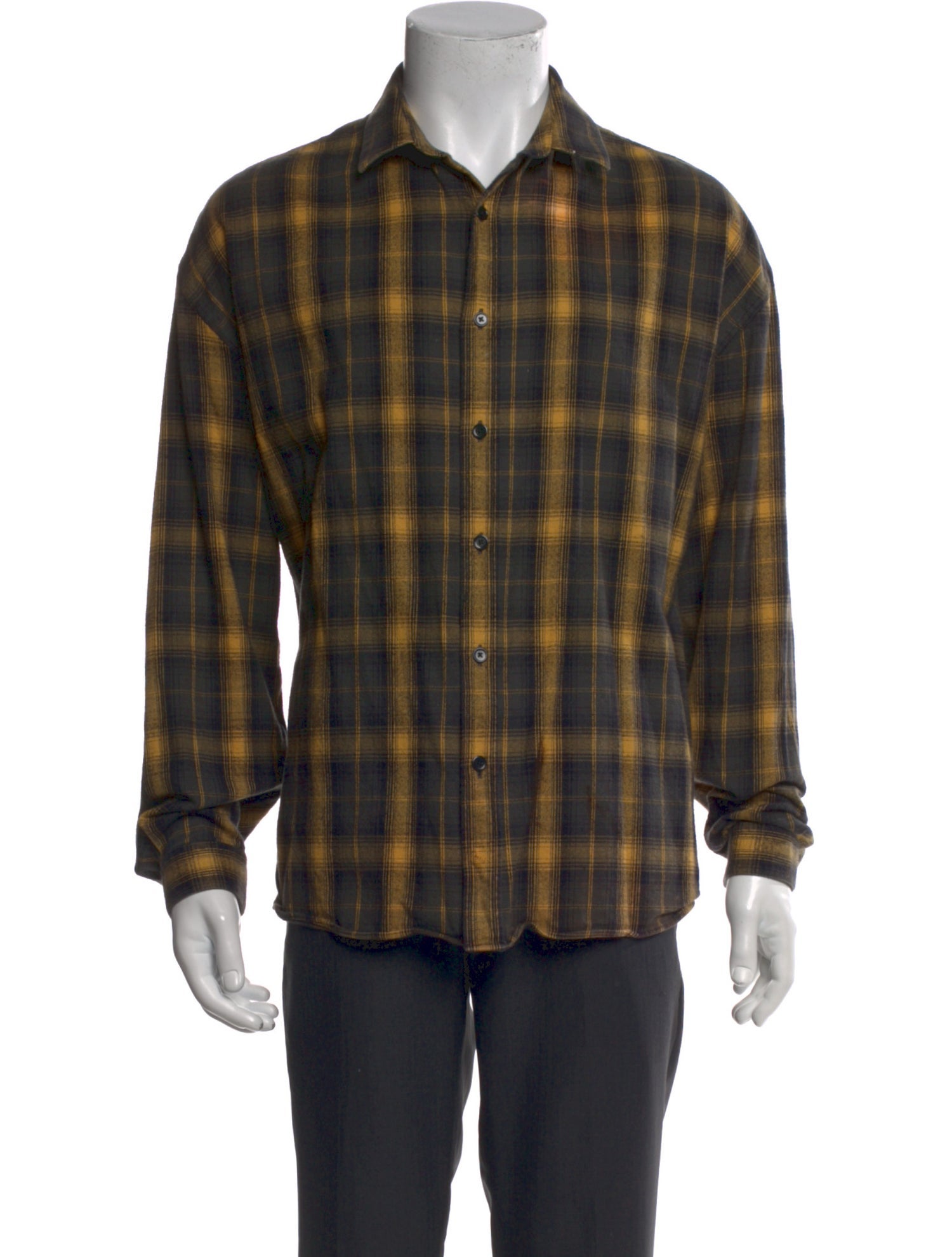 The Kooples Plaid Print Long Sleeve Shirt