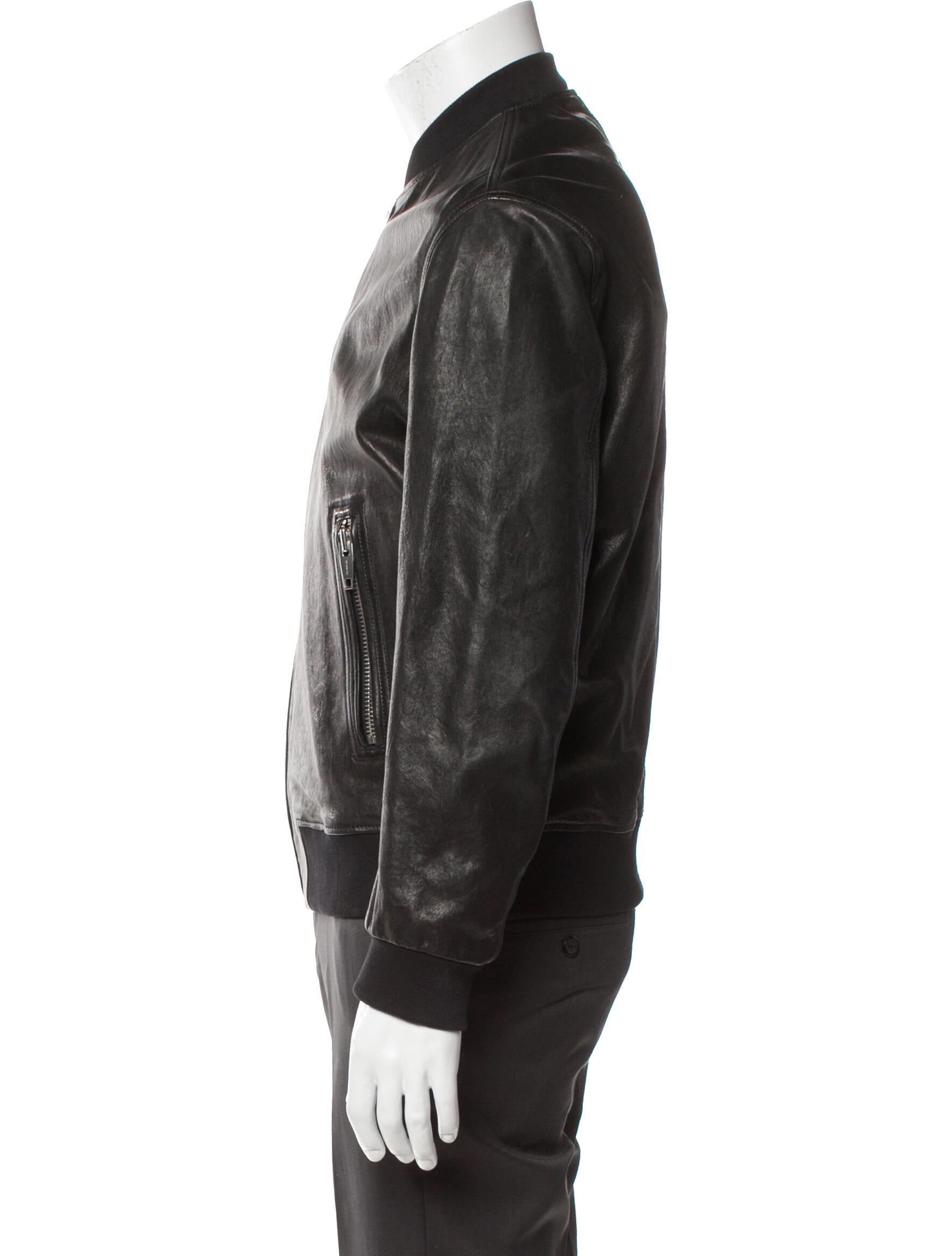 The Kooples Lambskin Bomber Jacket