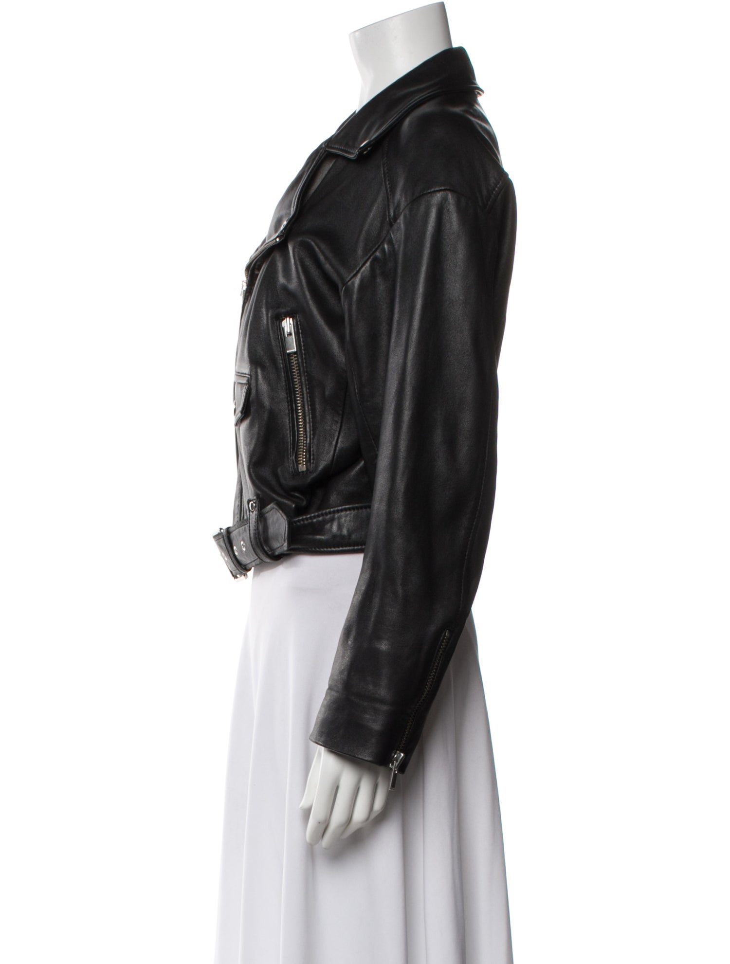 The Kooples Lambskin Biker Jacket