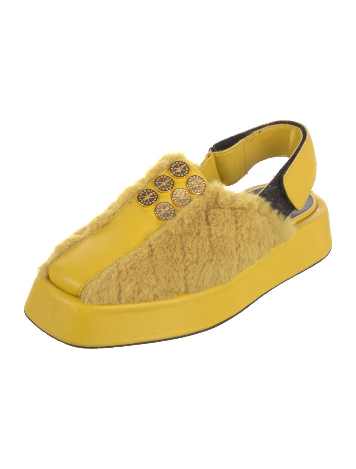 Kooreloo Fur Slingback Flats