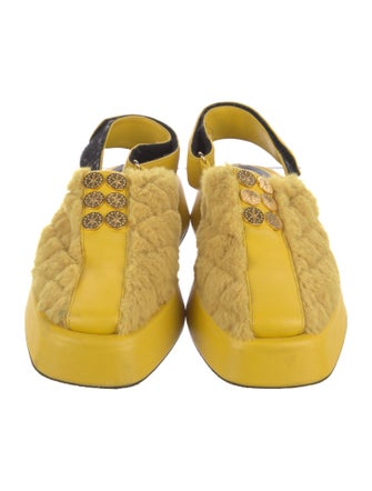 Kooreloo Fur Slingback Flats