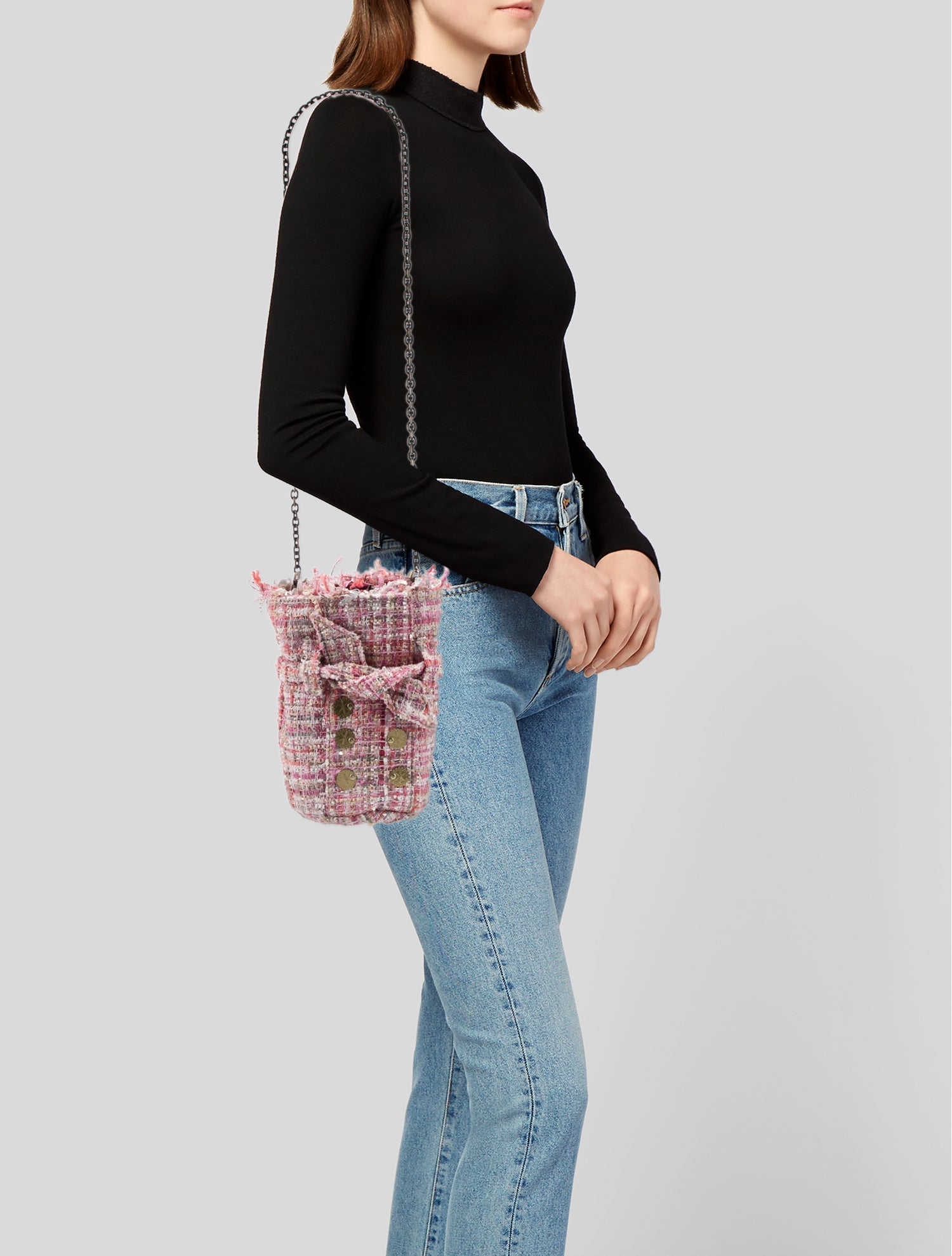 Kooreloo Tweed Top Handle Bag