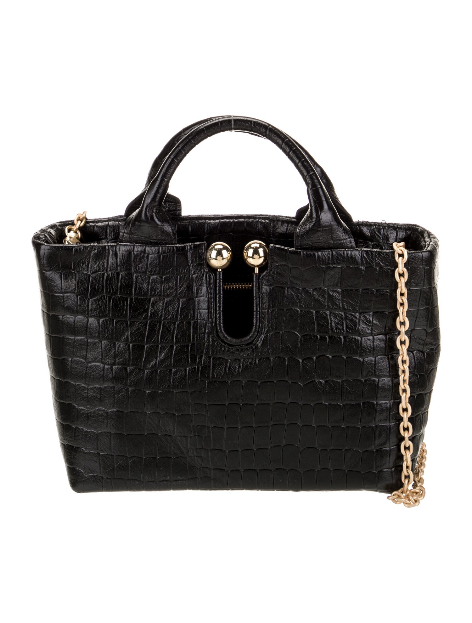 Kooreloo Embossed Leather Top Handle Bag
