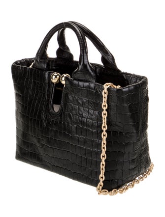 Kooreloo Embossed Leather Top Handle Bag