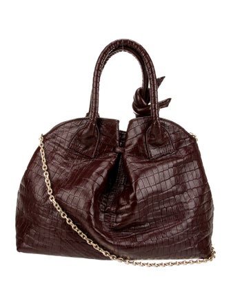 Kooreloo Embossed Leather Top Handle Bag