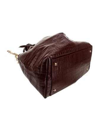 Kooreloo Embossed Leather Top Handle Bag