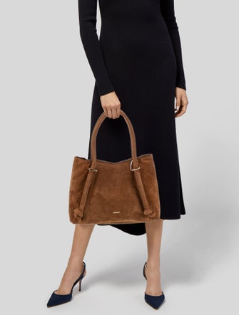 Kooreloo Suede Top Handle Bag