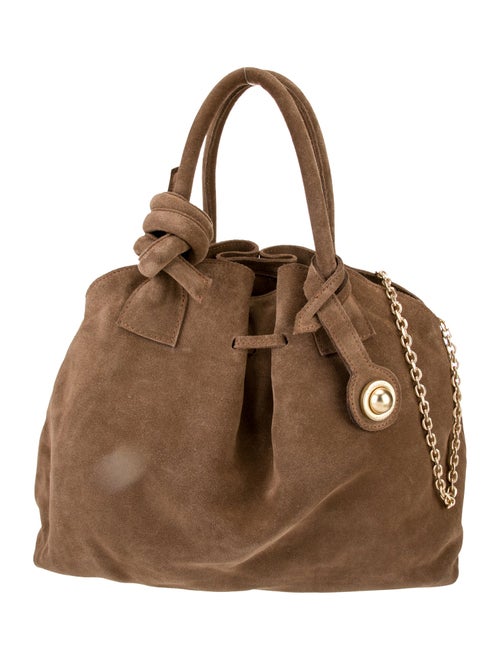 Kooreloo Suede Top Handle Bag