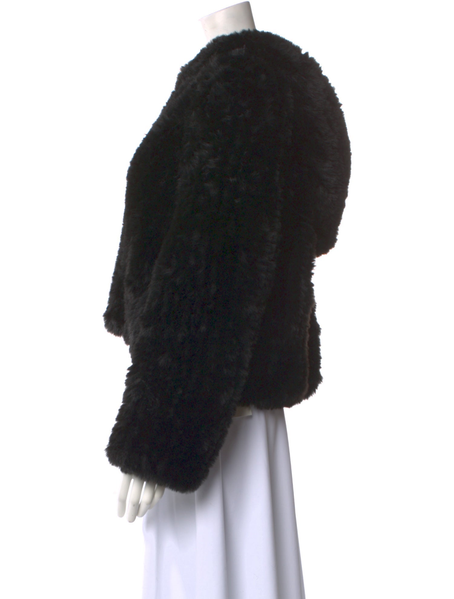 The Kooples Sport Faux Fur Crew Neck Sweater