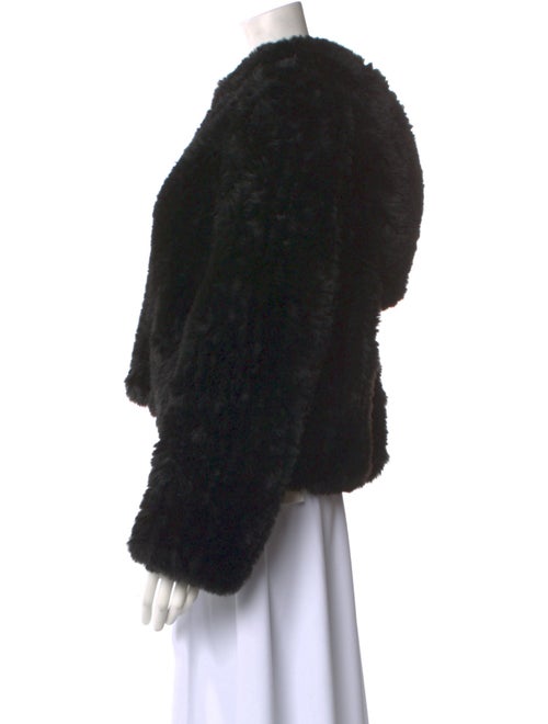 The Kooples Sport Faux Fur Crew Neck Sweater