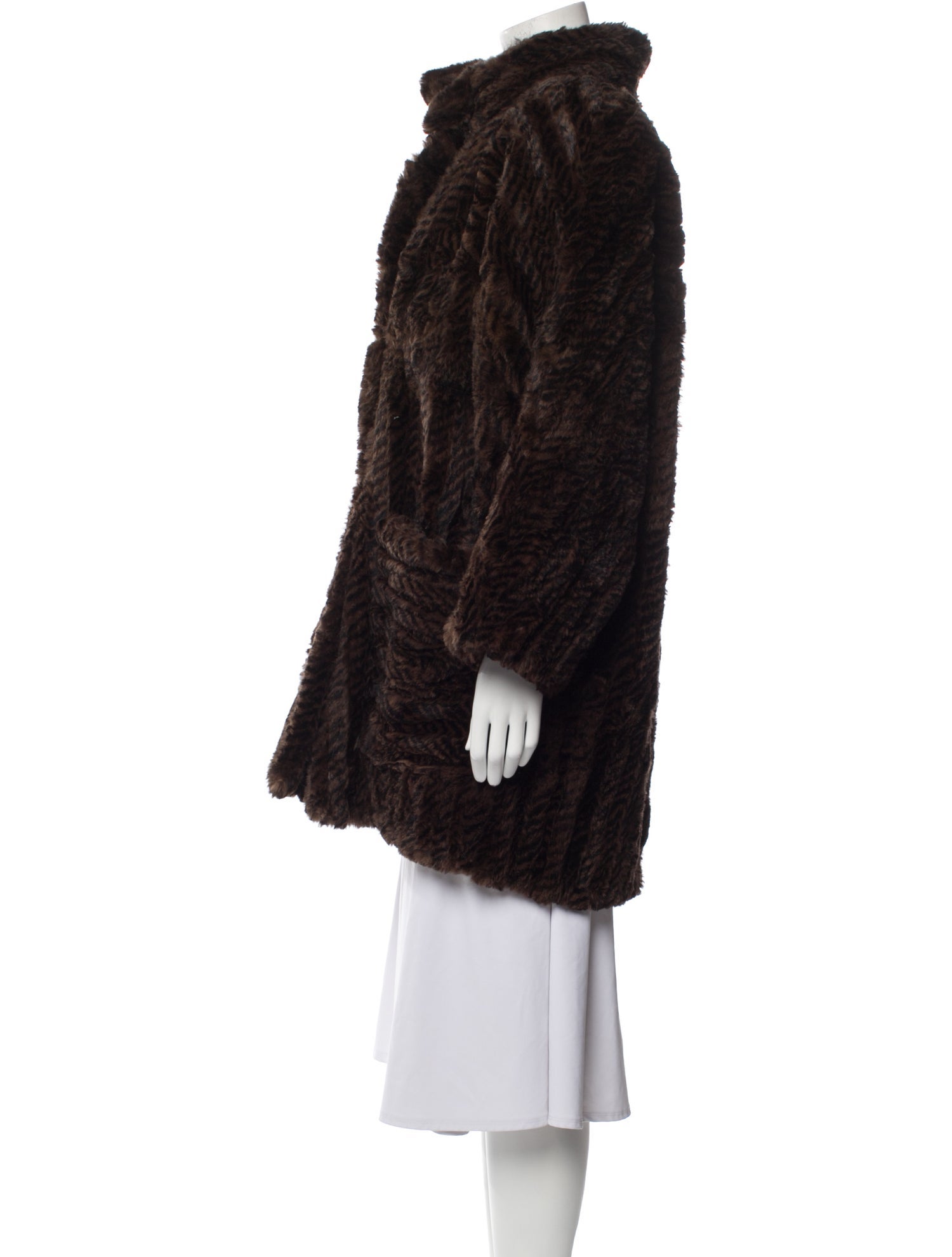 Koslow's Fur Faux Fur Coat