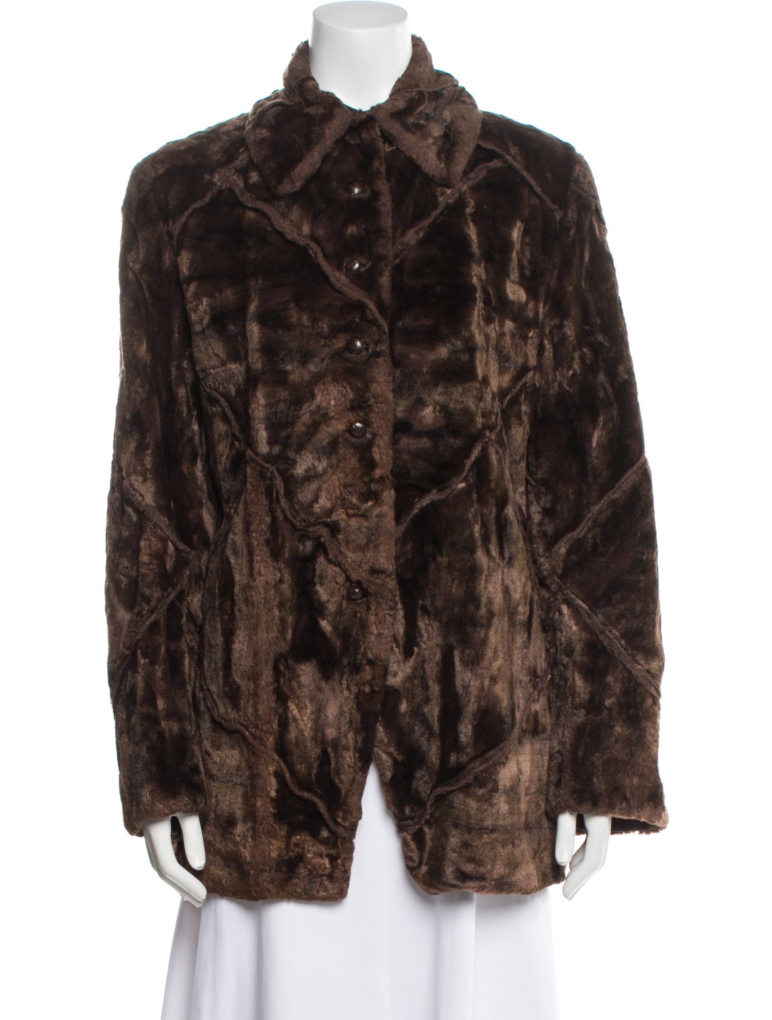 Koji Tatsuno Vintage Late 1990's - Early 2000's Faux Fur Jacket