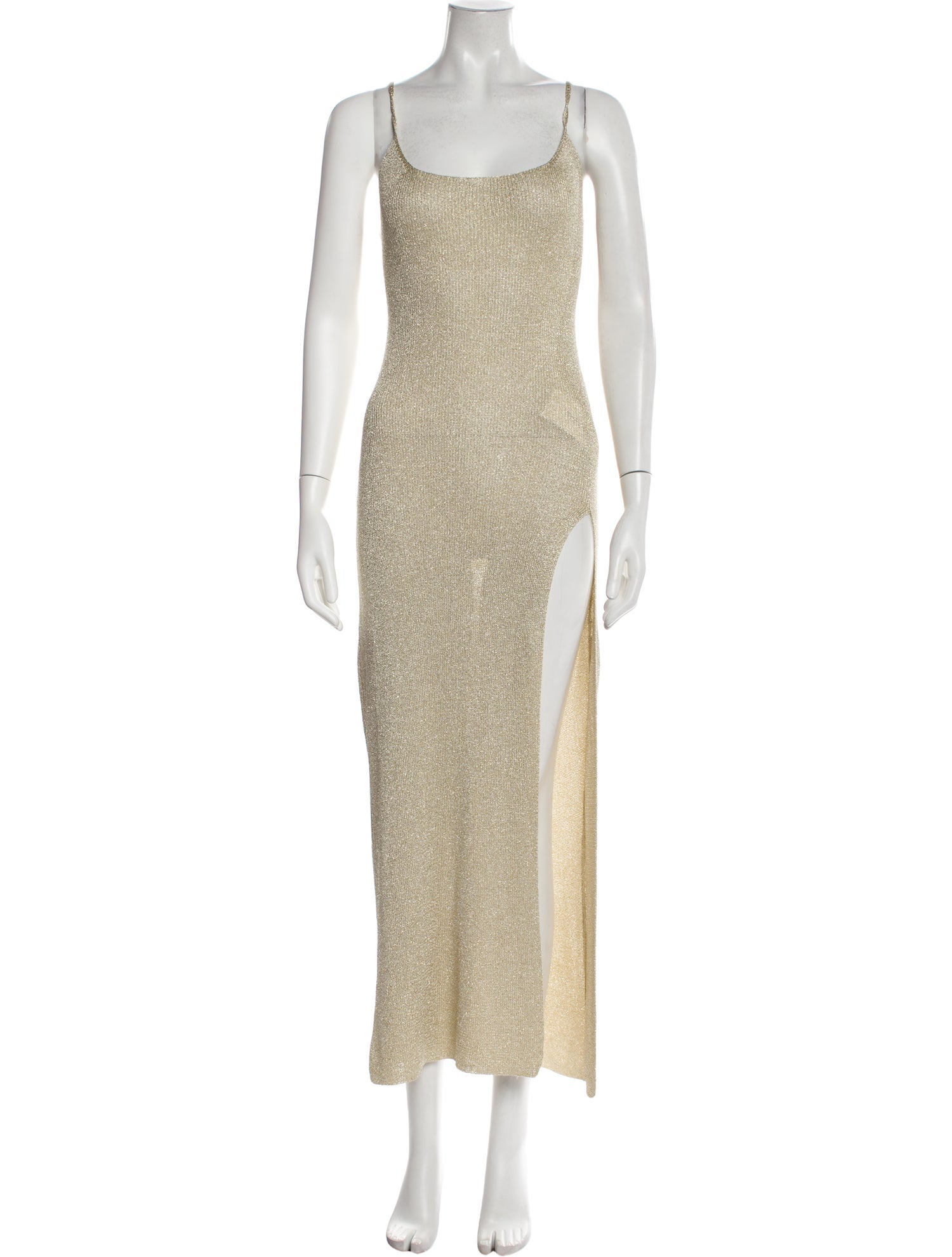 KOROBEYNIKOV Square Neckline Long Dress