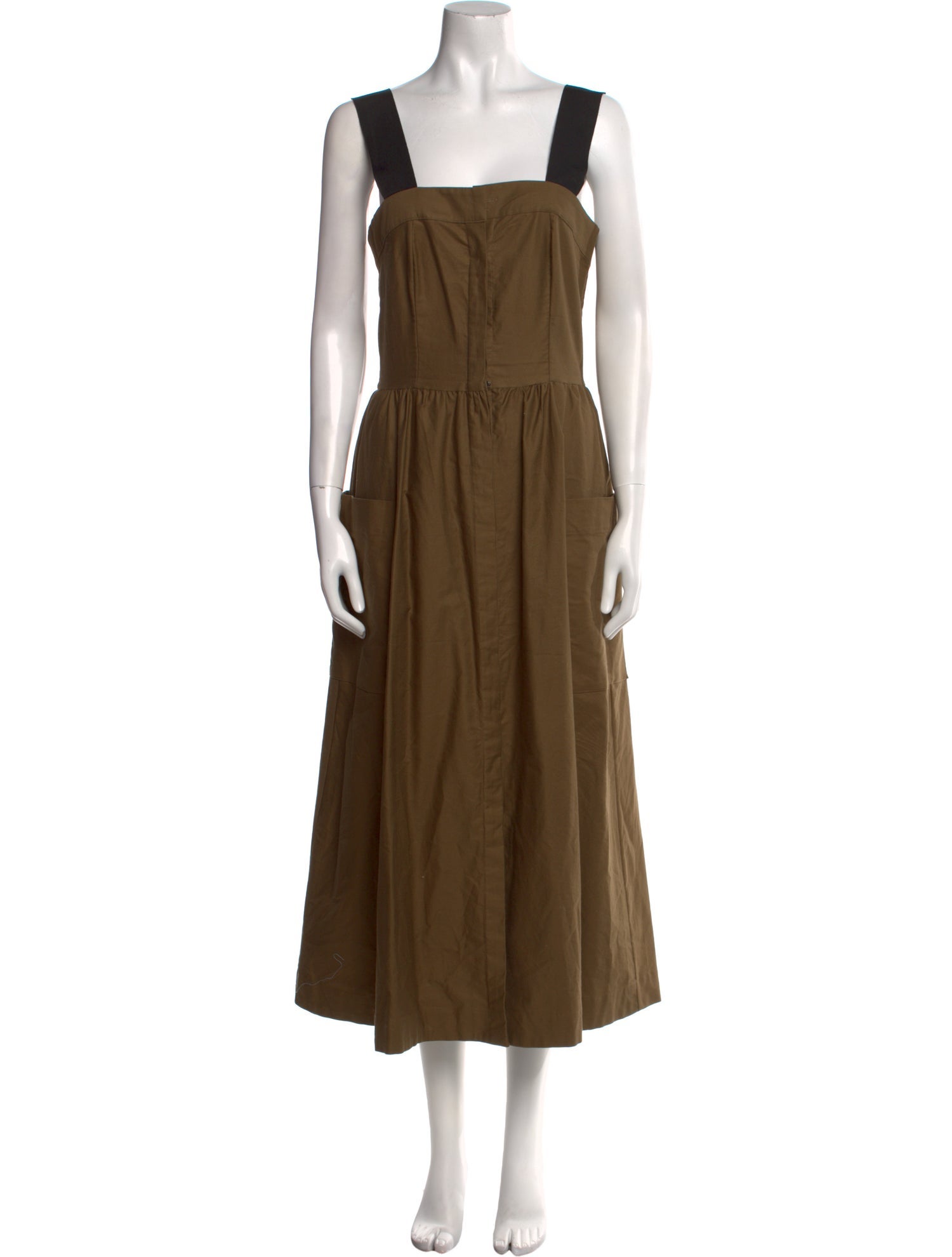 Kamperett Square Neckline Long Dress