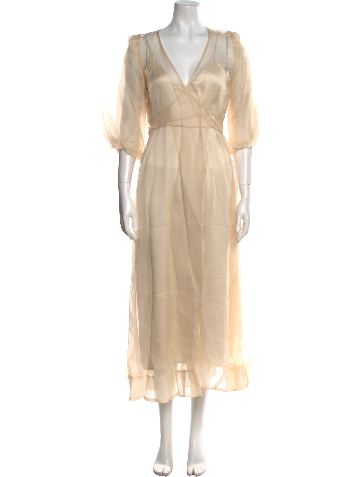 Kamperett Silk Long Dress