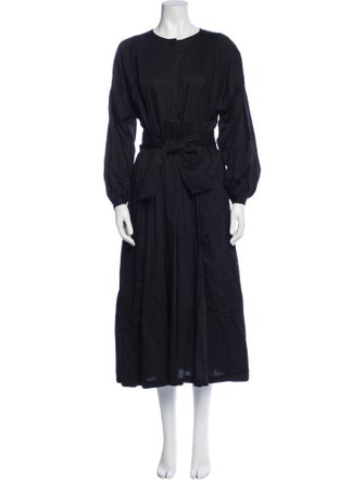 Kamperett Crew Neck Long Dress