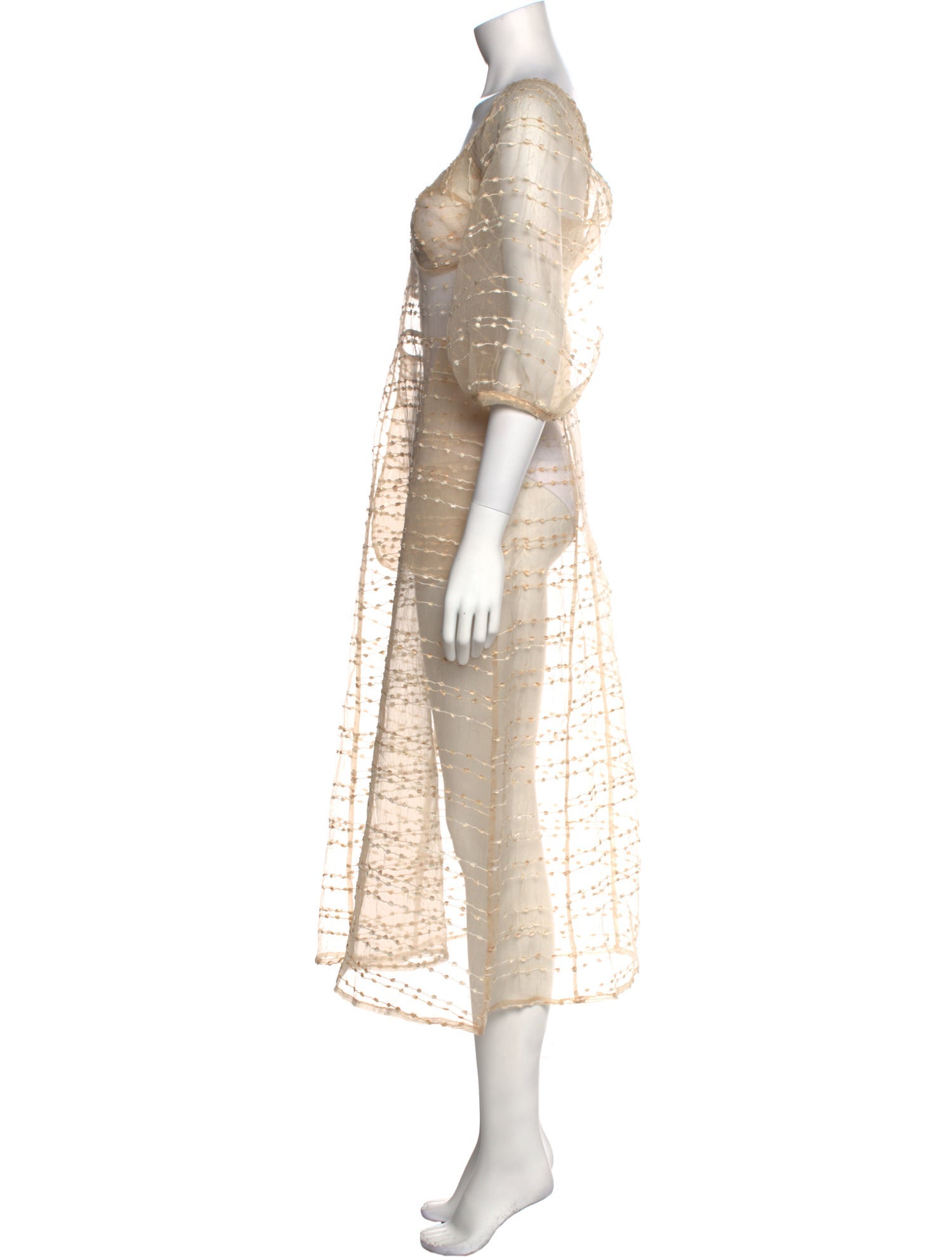 Kamperett Square Neckline Long Dress