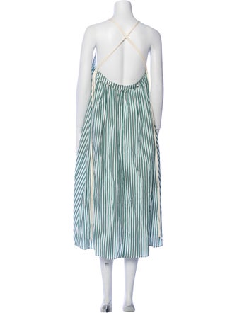 Kamperett Striped Long Dress