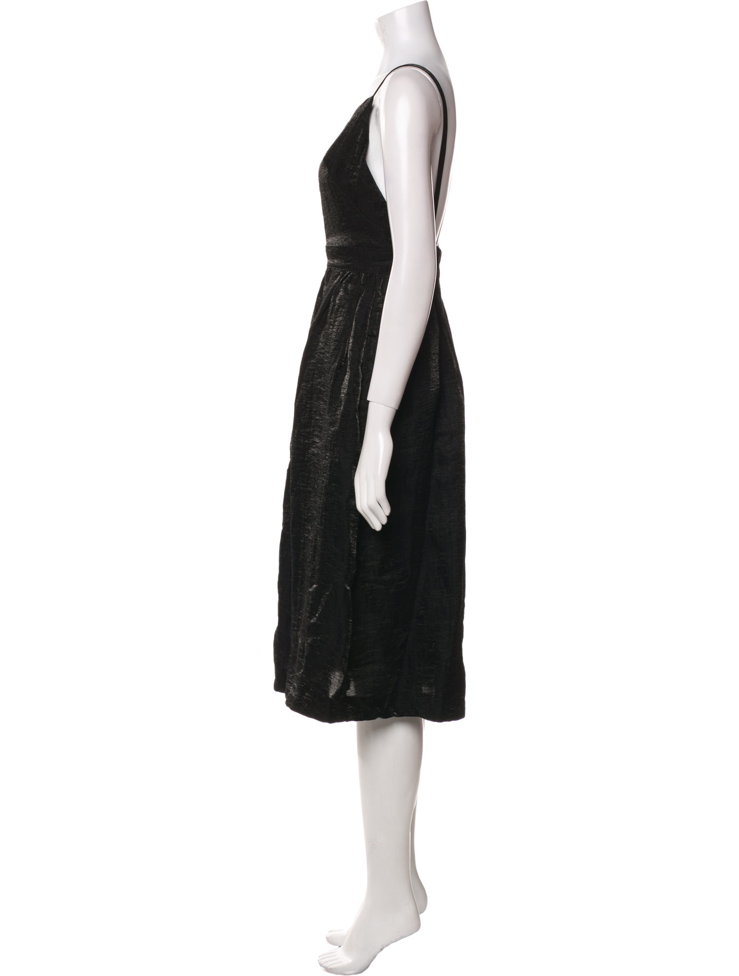 Kamperett Linen Midi Length Dress