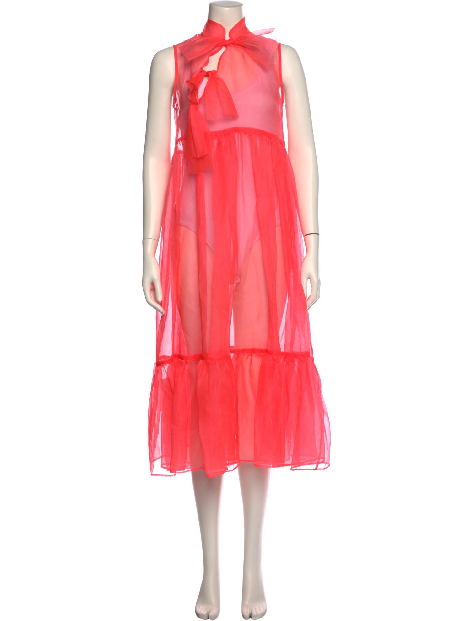 Kamperett Mock Neck Long Dress