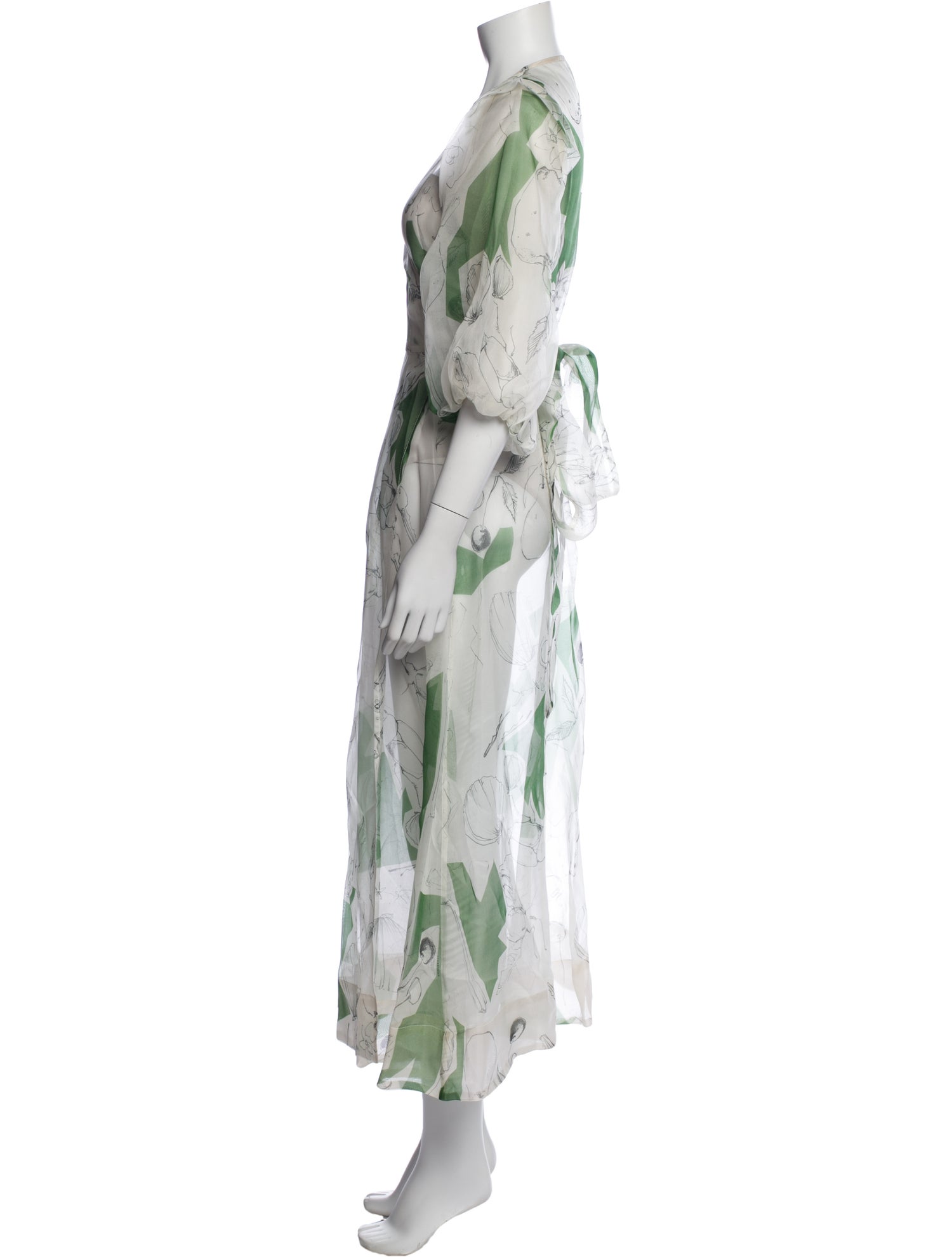 Kamperett Silk Long Dress