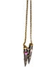 Ashley Pittman Horn, Coral, Multistone Upendo Lariat Necklace