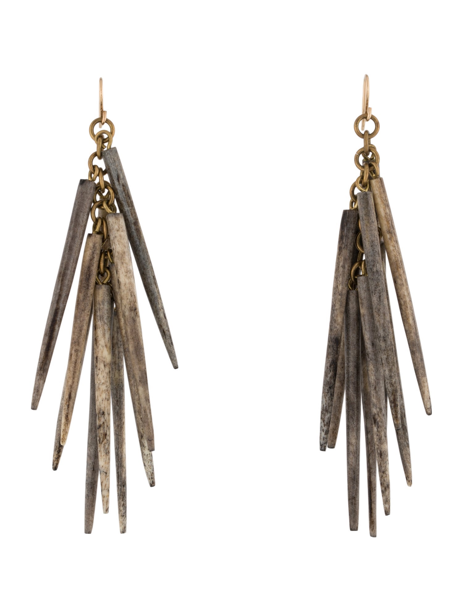 Ashley Pittman Dyed Tagua Nut Spike Drop Earrings