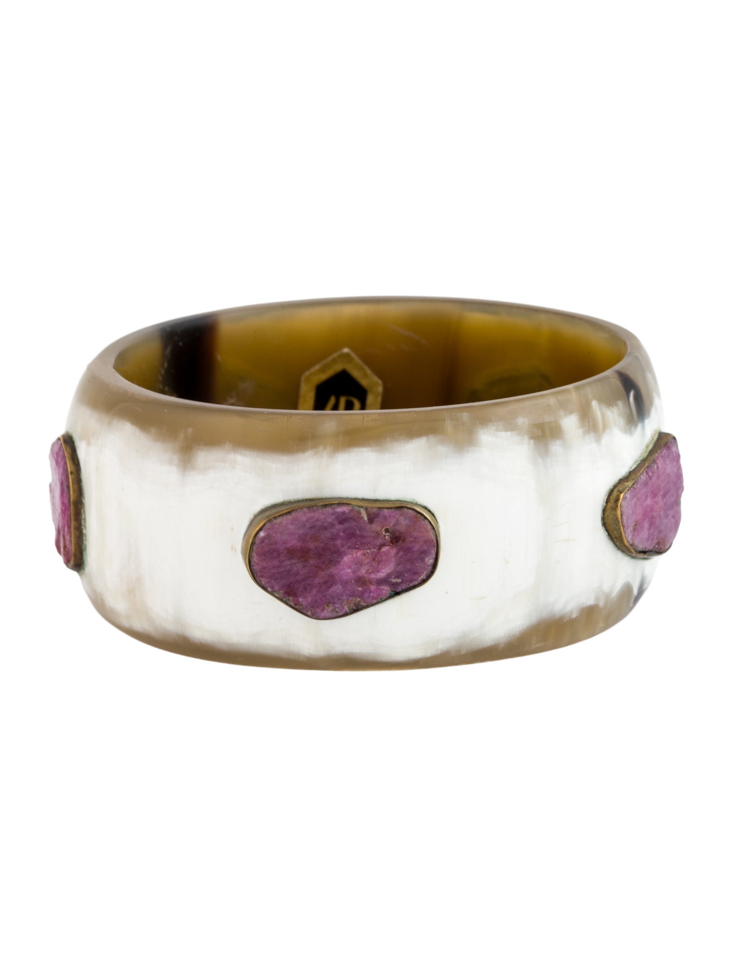 Ashley Pittman Horn & Stone Bangle Bracelet