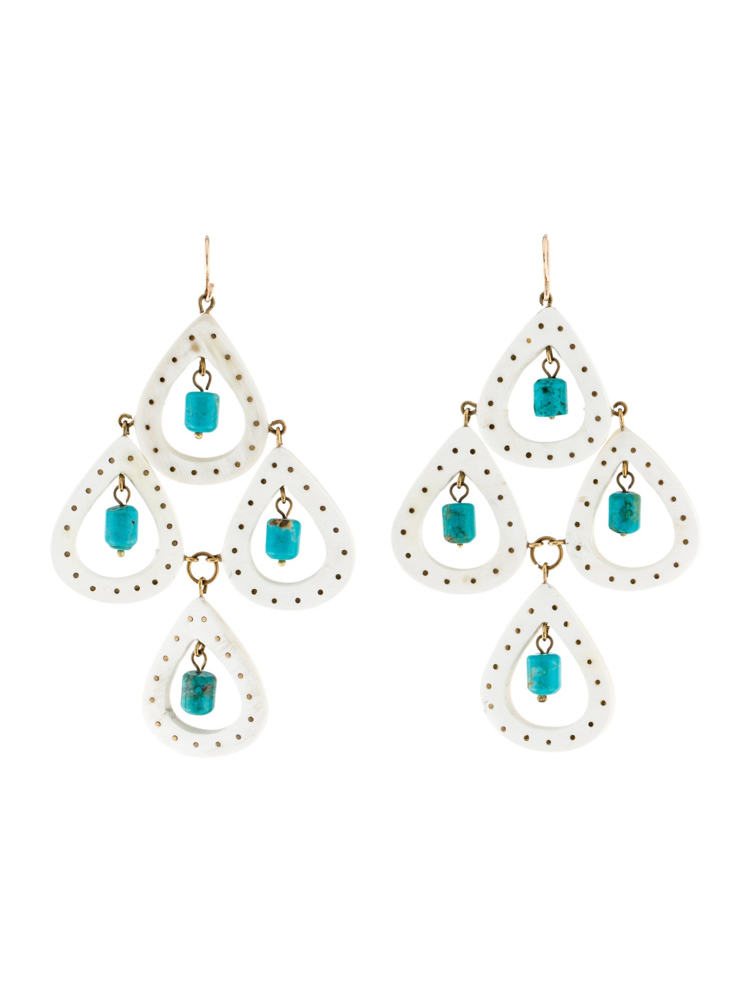 Ashley Pittman Horn Jisi Chandelier Earrings