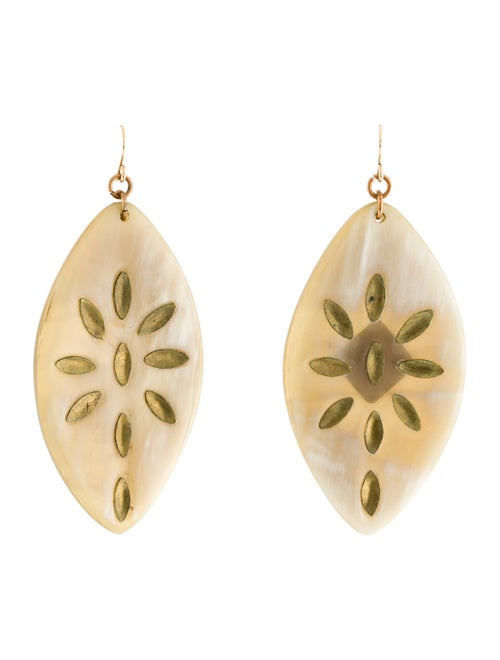 Ashley Pittman Horn Drop Earrings
