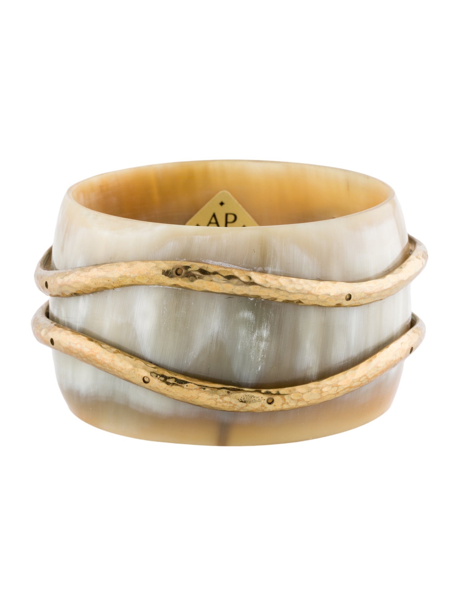 Ashley Pittman Horn Snake Wrapped Bangle