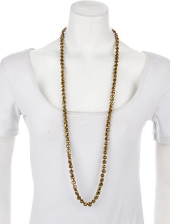 Ashley Pittman Long Cheerio Chain Necklace