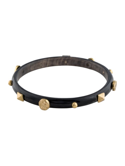 Ashley Pittman Horn Studded Bangle Bracelet