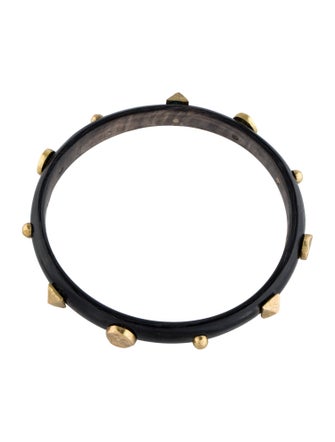 Ashley Pittman Horn Studded Bangle Bracelet
