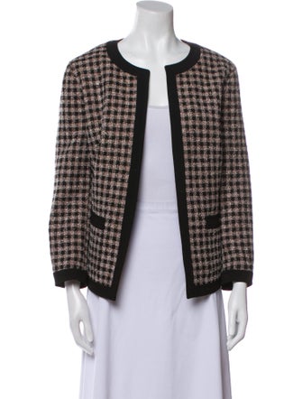 Kasper Plaid Print Jacket