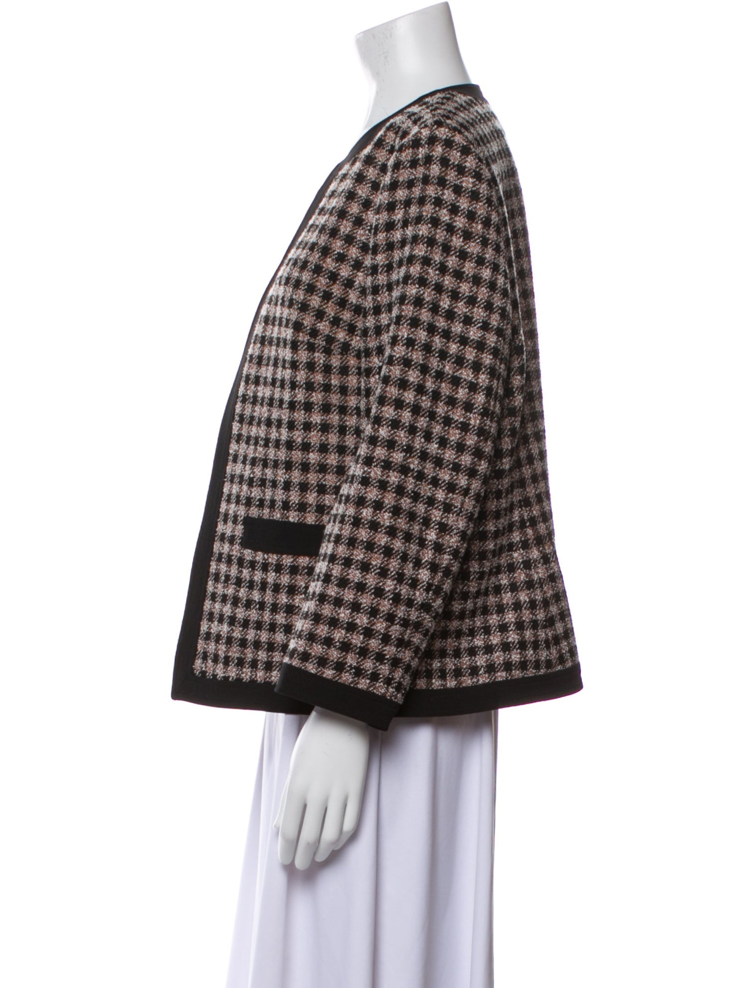 Kasper Plaid Print Jacket