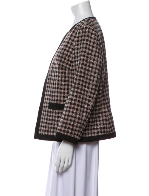 Kasper Plaid Print Jacket