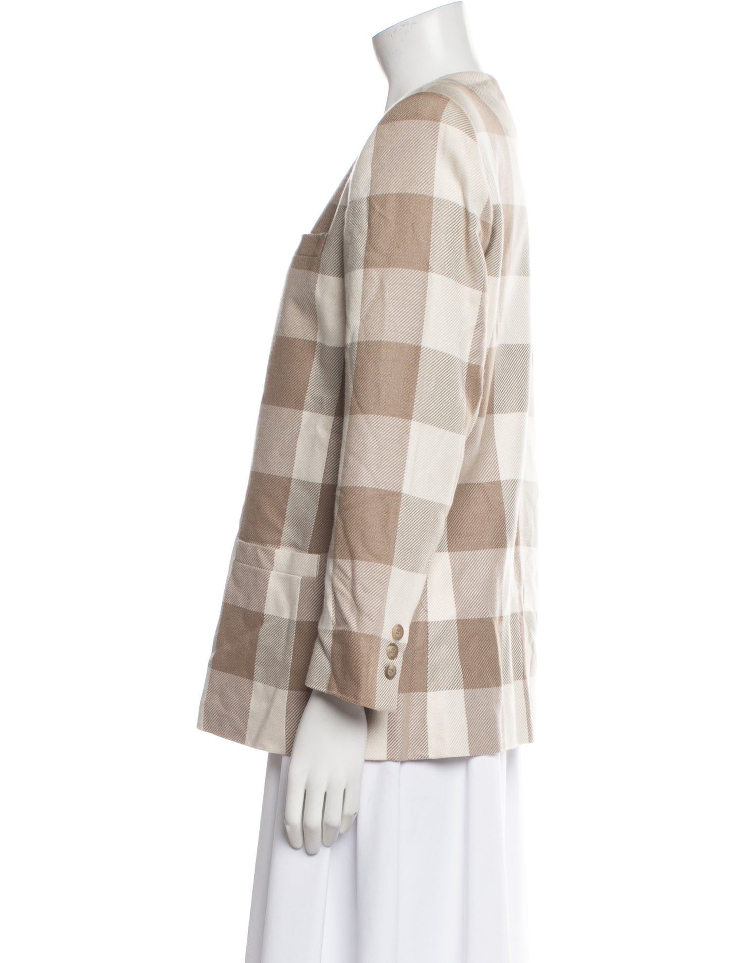 Kasper Plaid Print Blazer