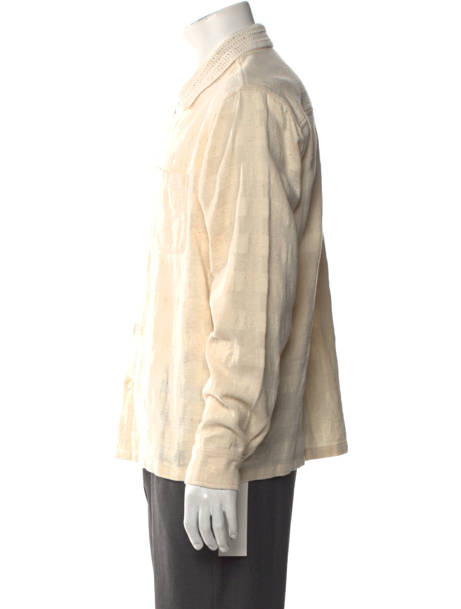 Karu Research Plaid Print Long Sleeve Shirt