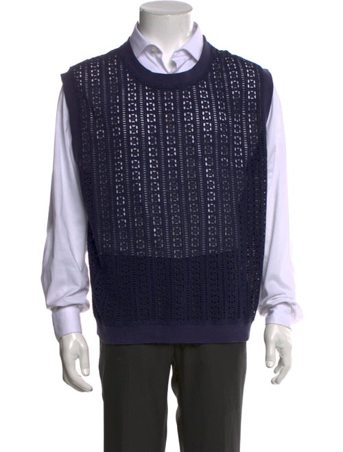 Kardo Printed Scoop Neck Sweater Vest