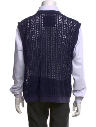 Kardo Printed Scoop Neck Sweater Vest