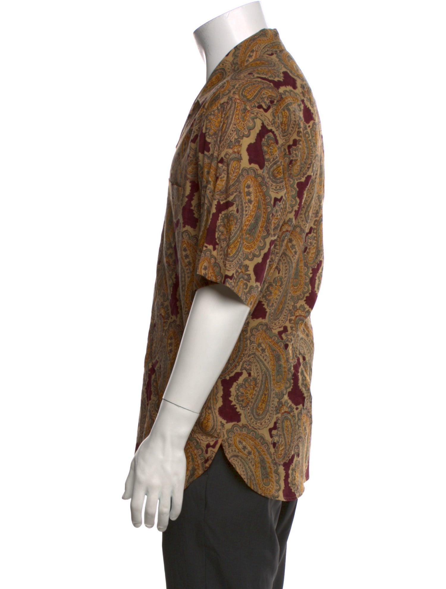 Kardo Paisley Print Short Sleeve Shirt w/ Tags