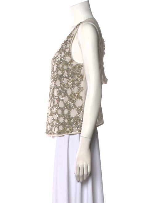 Peachoo+Krejberg Polka Dot Print Scoop Neck Top