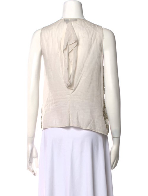 Peachoo+Krejberg Polka Dot Print Scoop Neck Top