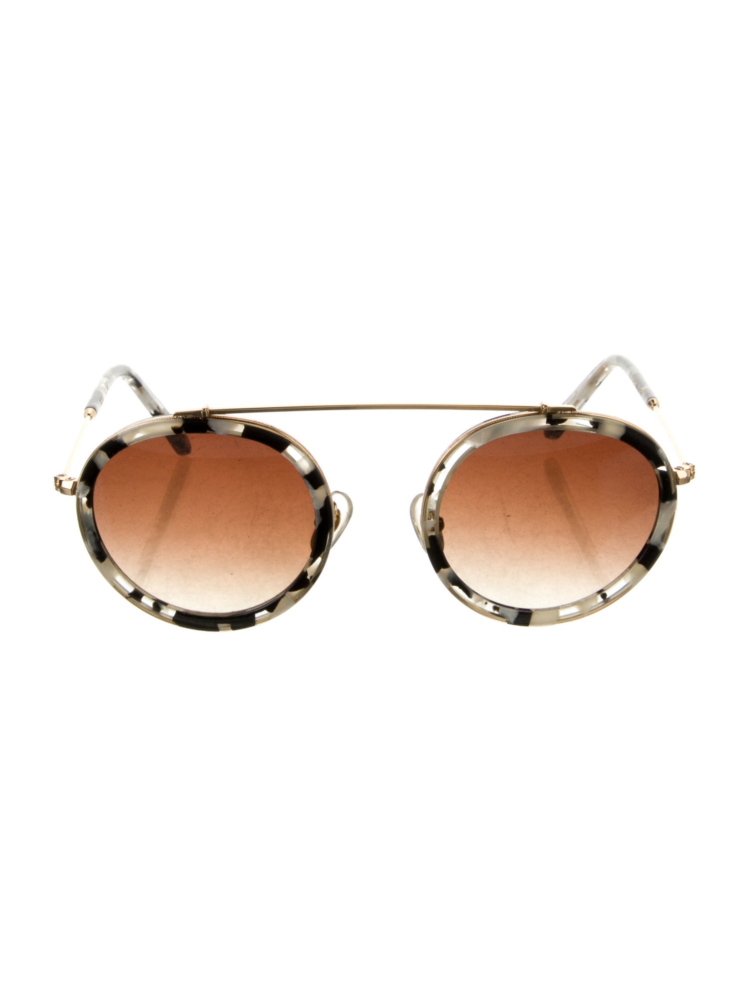 Krewe Round Gradient Sunglasses