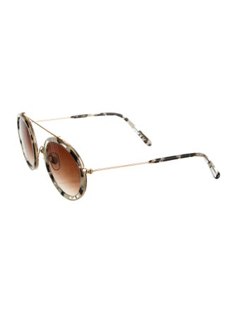 Krewe Round Gradient Sunglasses