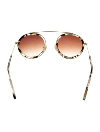 Krewe Round Gradient Sunglasses