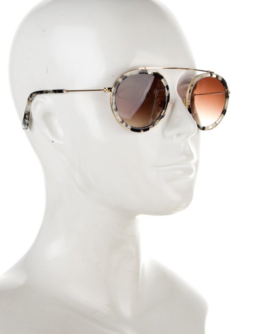 Krewe Round Gradient Sunglasses