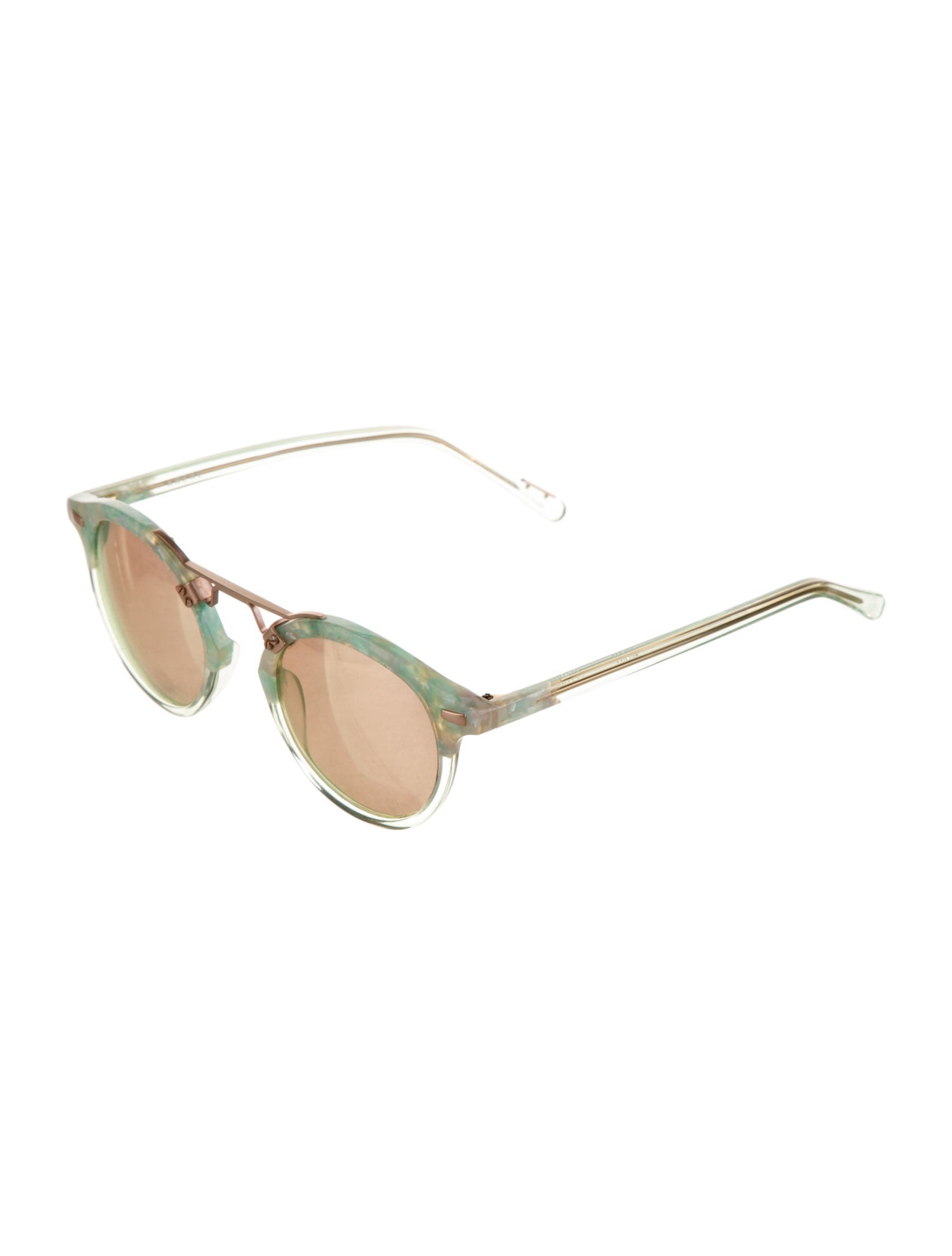 Krewe Round Mirrored Sunglasses