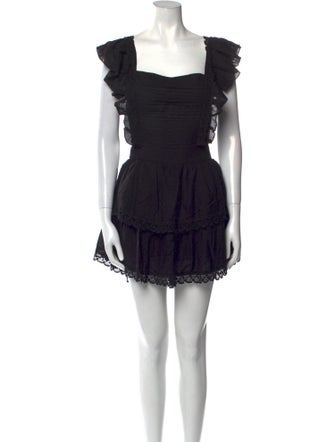 Krewe Square Neckline Mini Dress